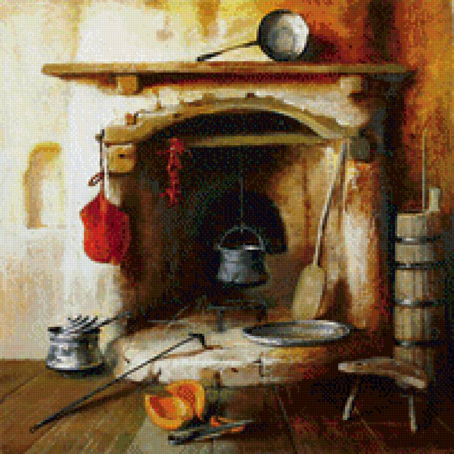 печь, очаг - интерьер - предпросмотр