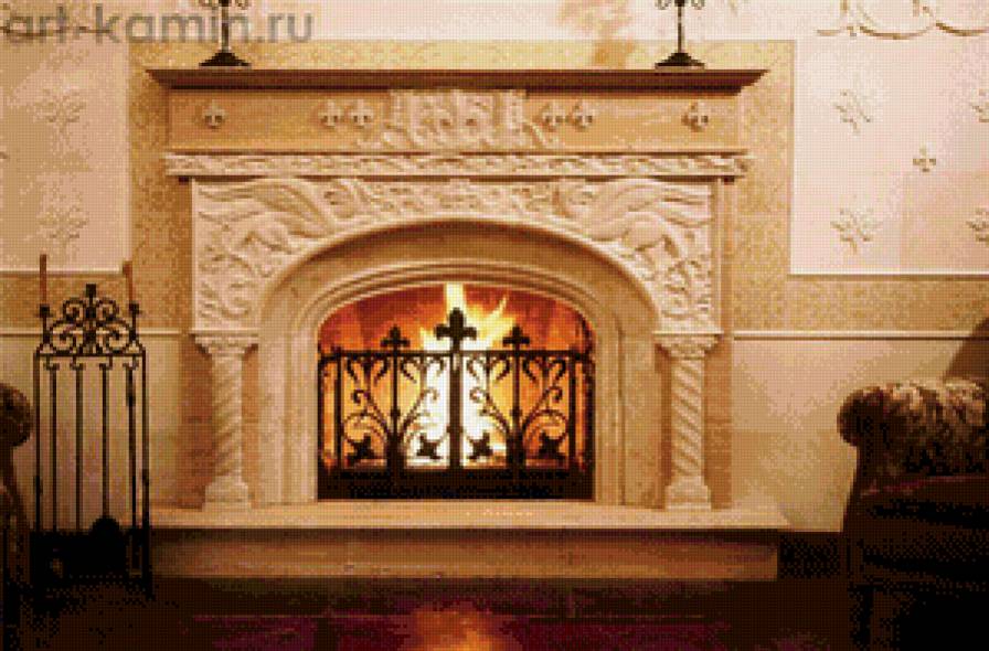 камин - камин, очаг - предпросмотр