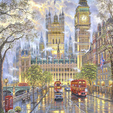 Схема вышивки «Городской пейзаж»