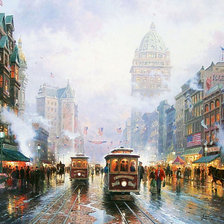 Схема вышивки «город»