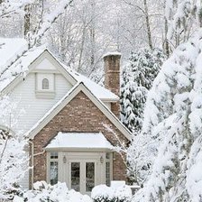 Схема вышивки «Зимний день»