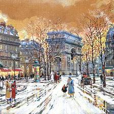 Схема вышивки «город»