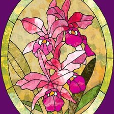 Схема вышивки «витраж»