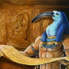 Схема вышивки «Бог Тот»