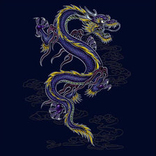 Схема вышивки «китайский мотив»