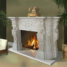 Схема вышивки «камин»