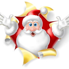 Схема вышивки «санта»