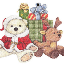 Схема вышивки «мишка»