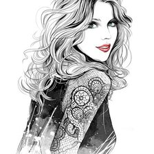 Схема вышивки «женский образ»