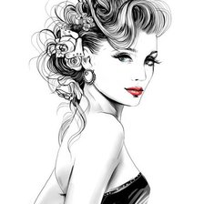 Схема вышивки «женский образ»