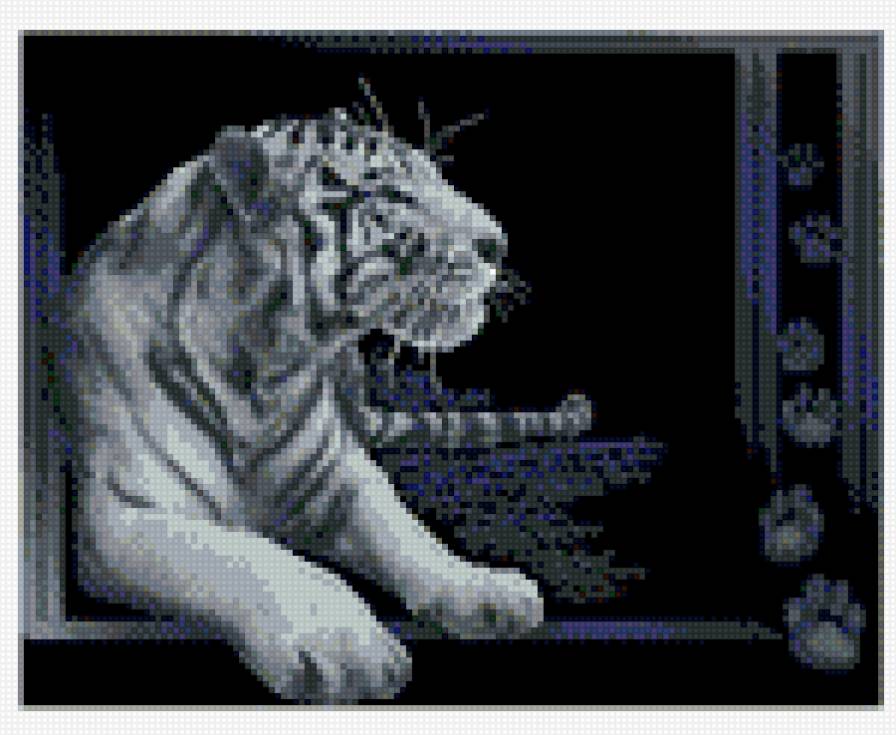 белый тигр 150*132 - предпросмотр