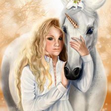 Девушка и единорог