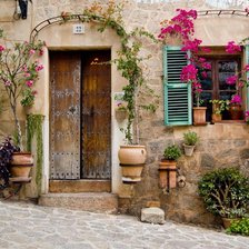 Схема вышивки «Старый дом»