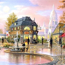 Схема вышивки «Старый город»