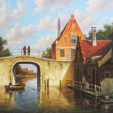 Схема вышивки «город»