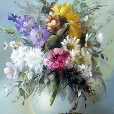 Схема вышивки «Цветы»