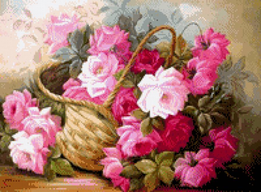 Цветы - корзина, подарок, цветы, красота - предпросмотр