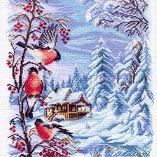Схема вышивки «снигири»