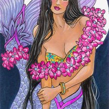 Схема вышивки «русалка»