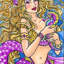 Схема вышивки «русалка»