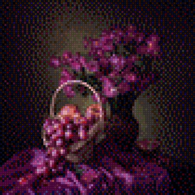 Натюрморт с виноградом - предпросмотр