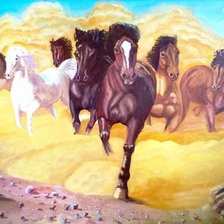 Схема вышивки «лошади»