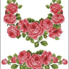 Схема вышивки «розочки»