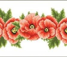 Схема вышивки «поясок»