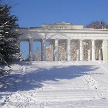 Схема вышивки «Графская пристань. Зима»