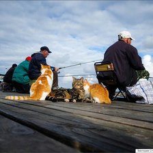 Схема вышивки «Рыбаки»