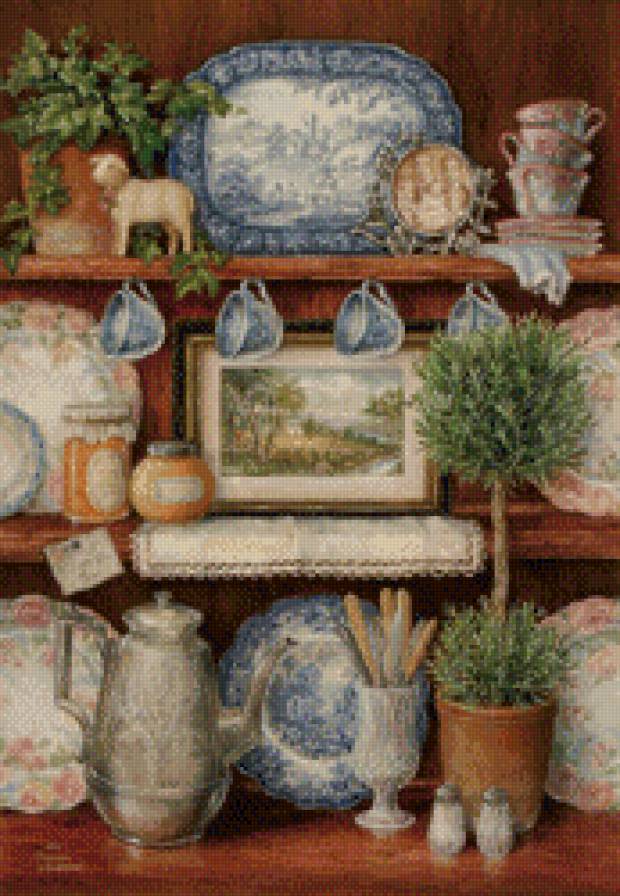 №1056562 - кухня, посуда, полочка - предпросмотр