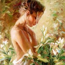 Схема вышивки «Портрет Лилии»