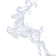 Схема вышивки «олень»