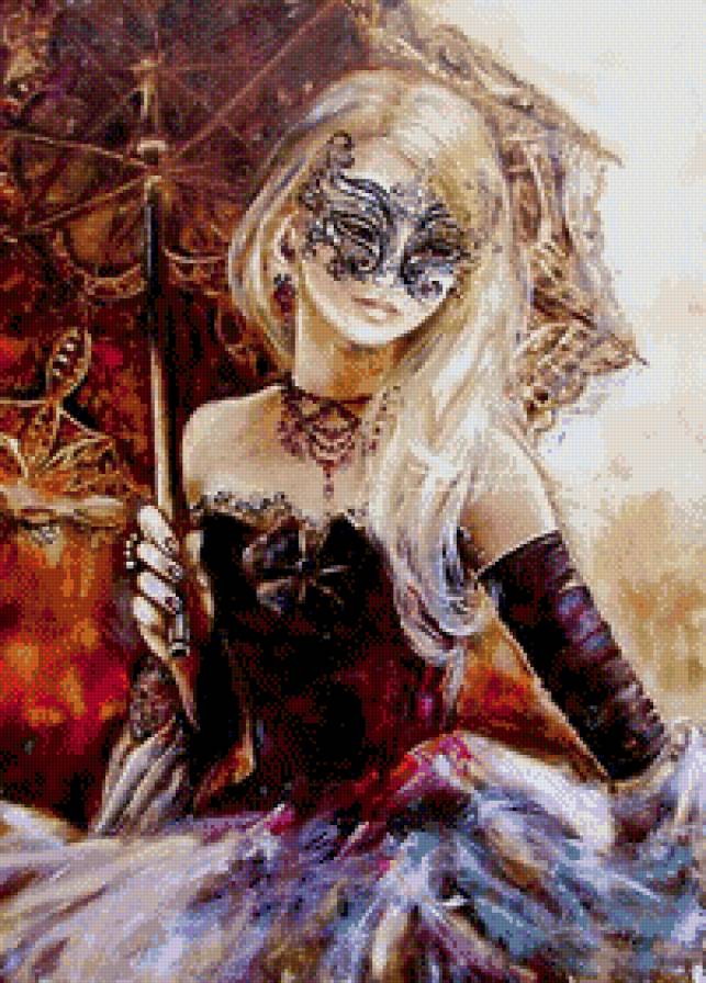 таинственная незнакомка - живопись, картина, искусство, девушка - предпросмотр