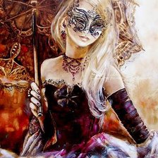 Схема вышивки «таинственная незнакомка»