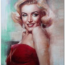 Схема вышивки «Мэрилин Монро»