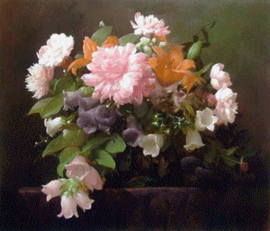 Цветы - цветы, красота, живопись, букет, картина - предпросмотр