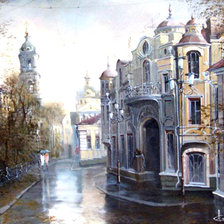 Схема вышивки «город»