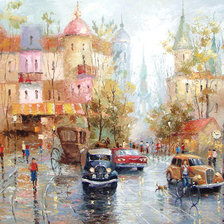 Схема вышивки «город»