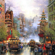 Схема вышивки «город»