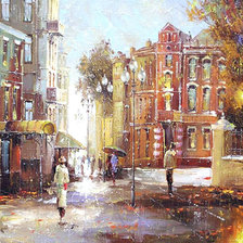 Схема вышивки «город»