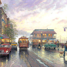 Схема вышивки «город»