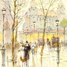 Схема вышивки «город»