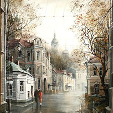 Схема вышивки «город»