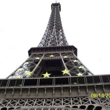 Схема вышивки «Эфелева башня»