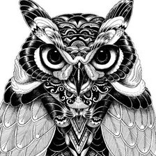 Схема вышивки «сова»