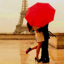 Схема вышивки «Любовь в Париже»