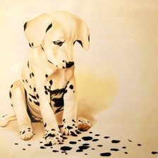 Схема вышивки «щенок»