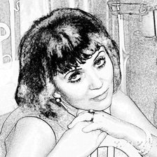 Схема вышивки «Наташа чб фото»