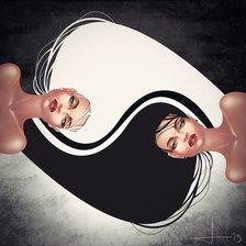 Схема вышивки «Инь Ян»